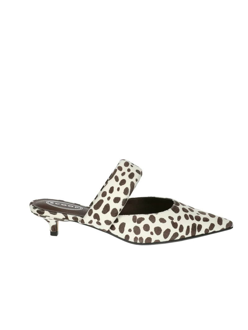 Scoop Women's Pointed Toe Kitten Heel Mary Jane Mules | Walmart (US)