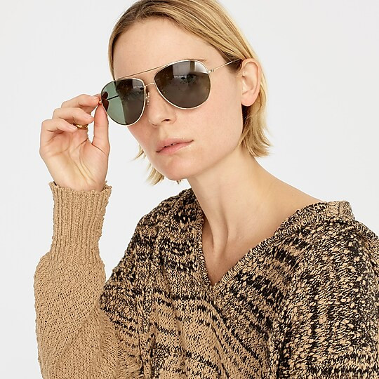 Bondi wire-frame aviator sunglasses | J. Crew US