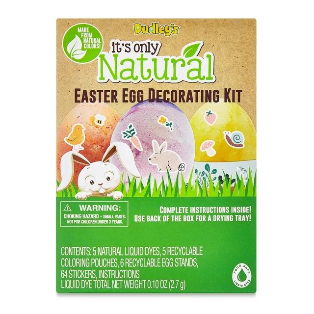 Dudley's Egg Dye Kit Natural, Egg Decorating Kit, Egg Hunt,1 Count, Multicolor | Walmart (US)