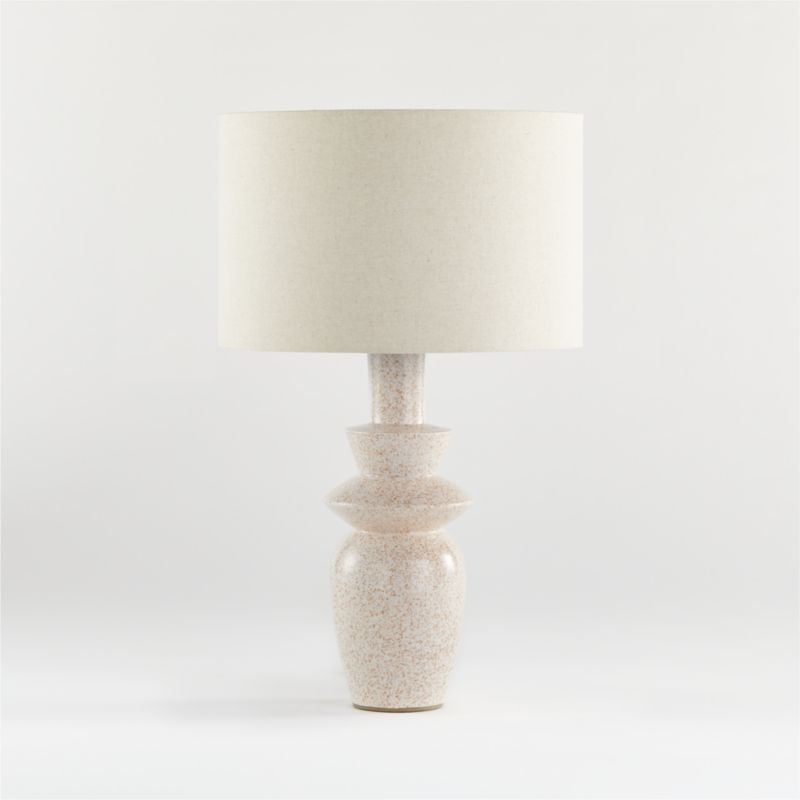 Alina Table Lamp with Linen Drum Shade | Crate and Barrel | Crate & Barrel
