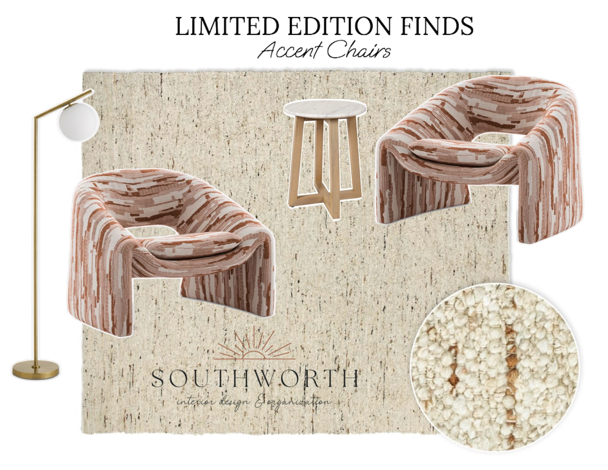I just stumbled across these limited edition designer chairs and couldn’t resist sharing! I styled it with a few other pieces that I think would pair well with them and the rug is on clearance!

rise + SHINE
Southworth Design

Castlery, Sacha Armchair, designer furniture, designer chair, end table, stone table, wool rug, floor lamp

#LTKhome #LTKsalealert #LTKstyletip
