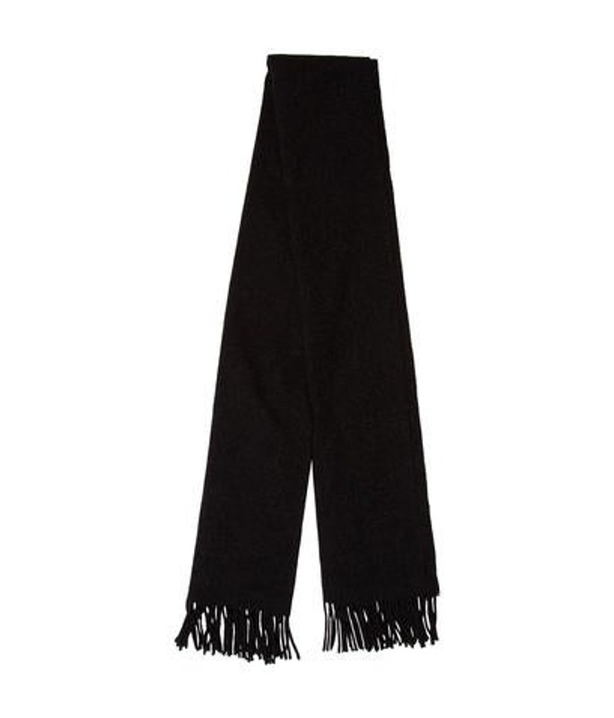 Acne Studios Fringe Wool Scarf Black Acne Studios Fringe Wool Scarf | The RealReal