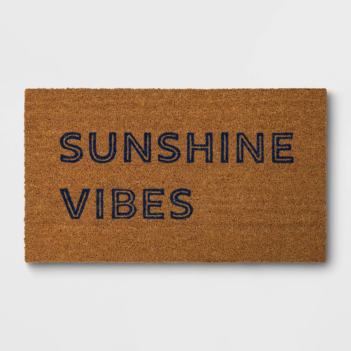 1'4"x2'4" Sunshine Vibes Rectangular Outdoor Doormat Dark Blue - Room Essentials™ | Target