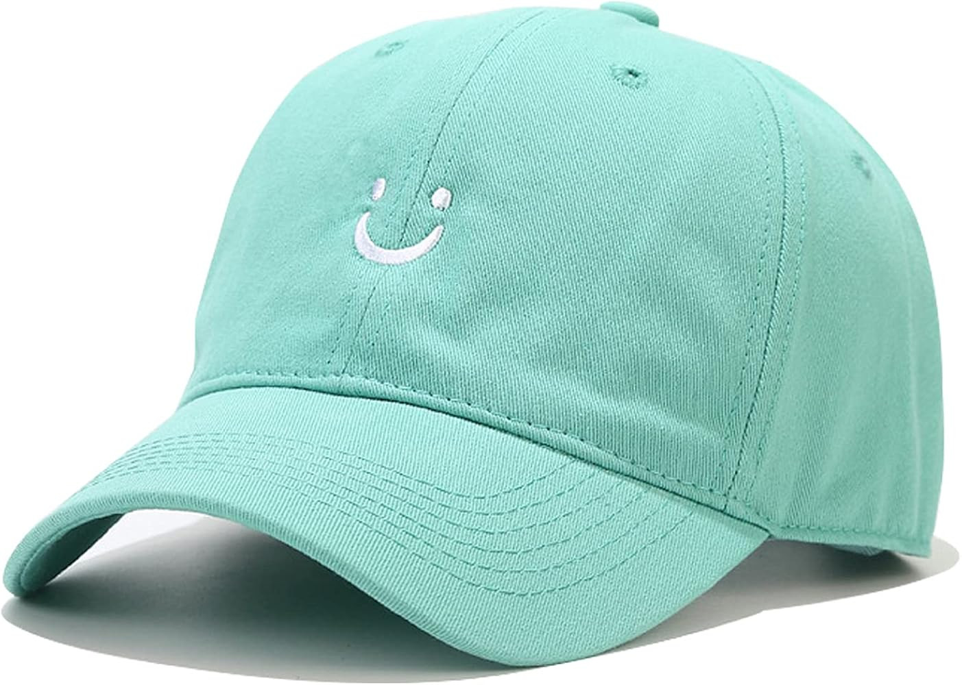 Umeepar Smile Face Baseball Cap for Women Men Adjustable Low Profile Unstructured Cotton Dad Hat | Amazon (US)