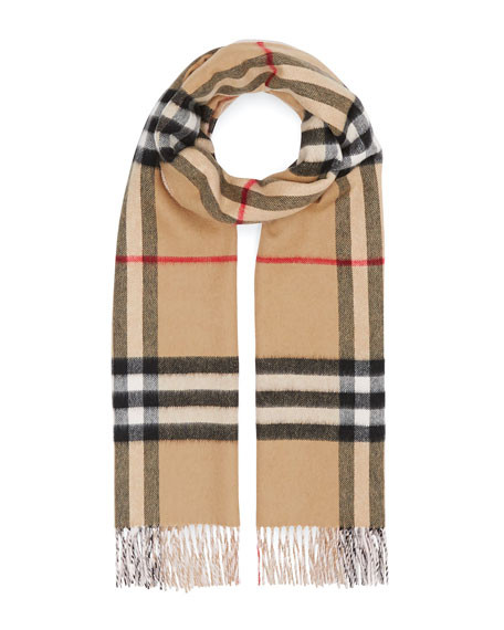 Burberry Burberry Reversible Cashmere Scarf | Neiman Marcus
