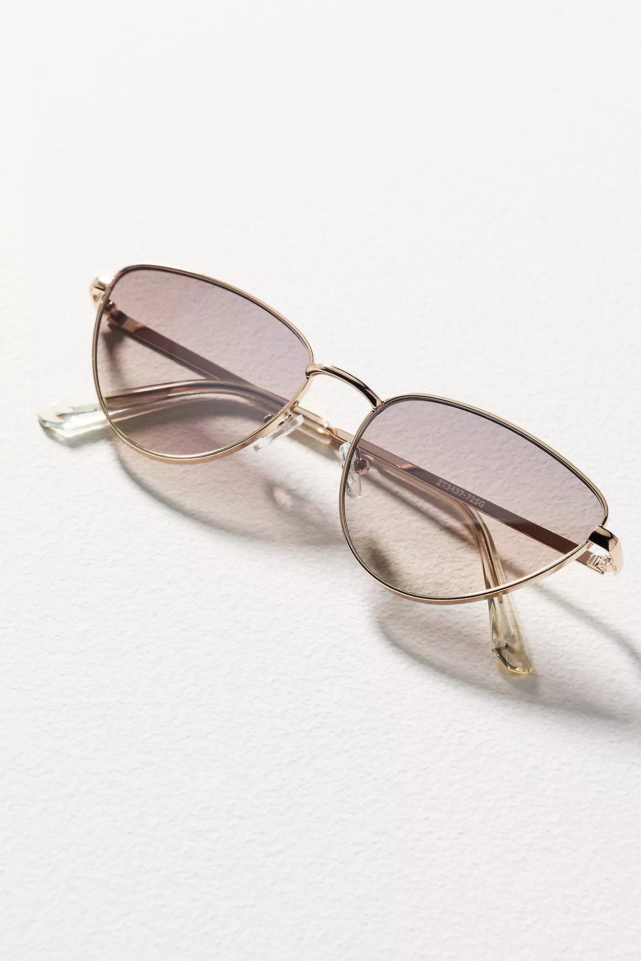 Cat-Eye Metal Rim Sunglasses | Anthropologie (US)