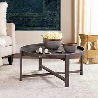 Safavieh Cursten Dark Grey Coffee Table - 33" x 33" x 15"Image Gallery1 / 11View this item in 3D ... | Bed Bath & Beyond