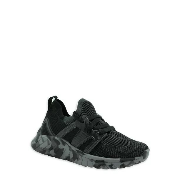 Athletic Works Little & Big Boys Knit Cage Athletic Sneakers, Sizes 13-6 - Walmart.com | Walmart (US)