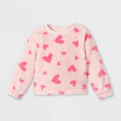 Toddler Girls' Sherpa Pullover Sweatshirt - Cat & Jack™ | Target
