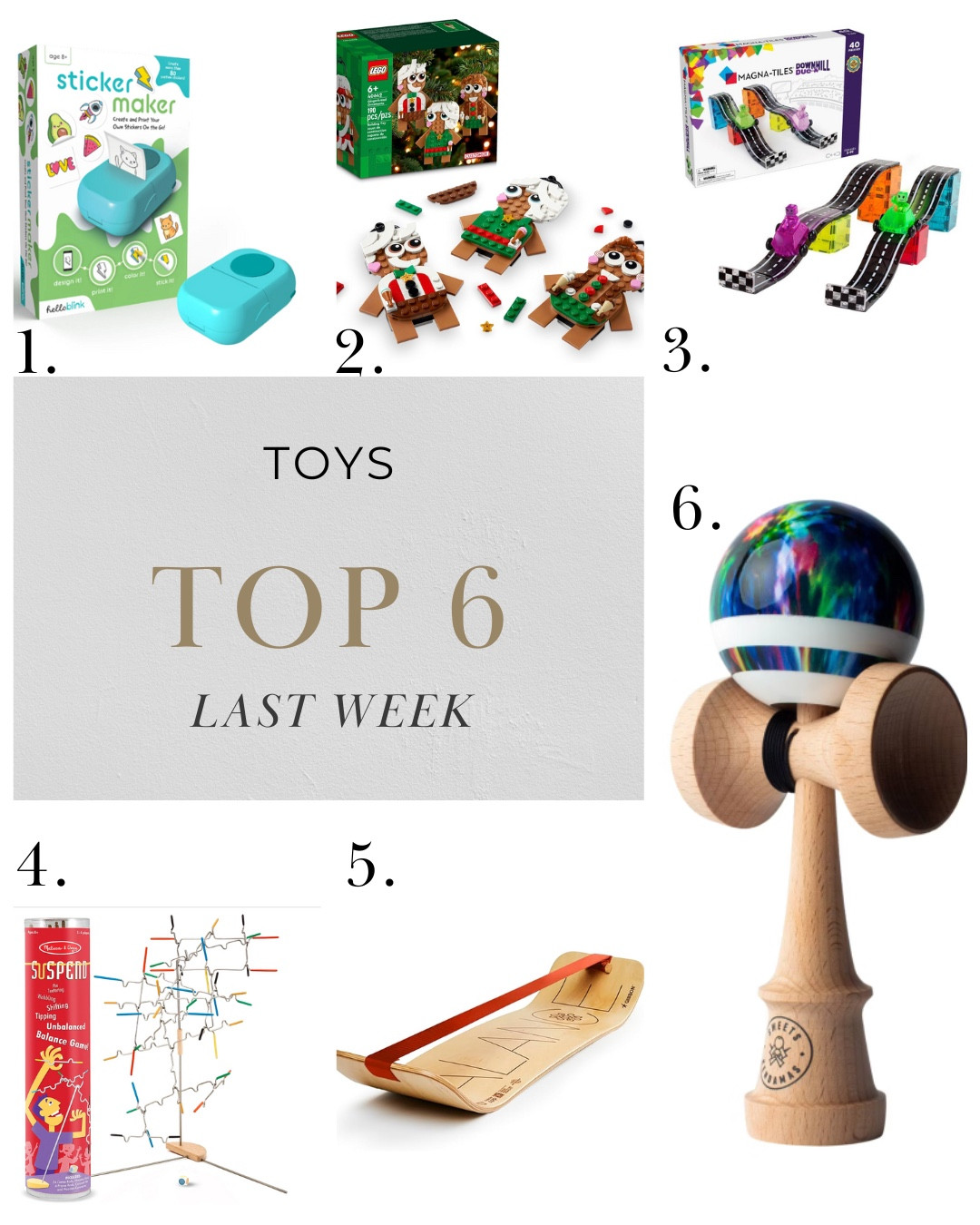 The best selling toys last week, all great gifts for your kids.  

#giftguideforkids #giftsforkids #balanceboard #games #kids

#LTKKids #LTKGiftGuide #LTKHoliday