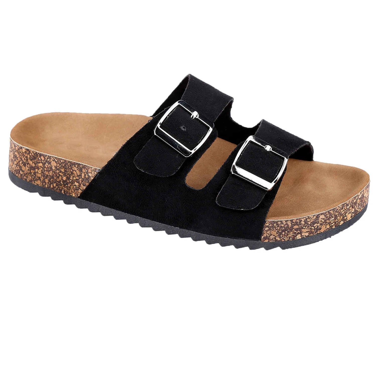 Women's Casual Buckle Straps Sandals Flip Flop Platform Footbed Sandals - Walmart.com | Walmart (US)