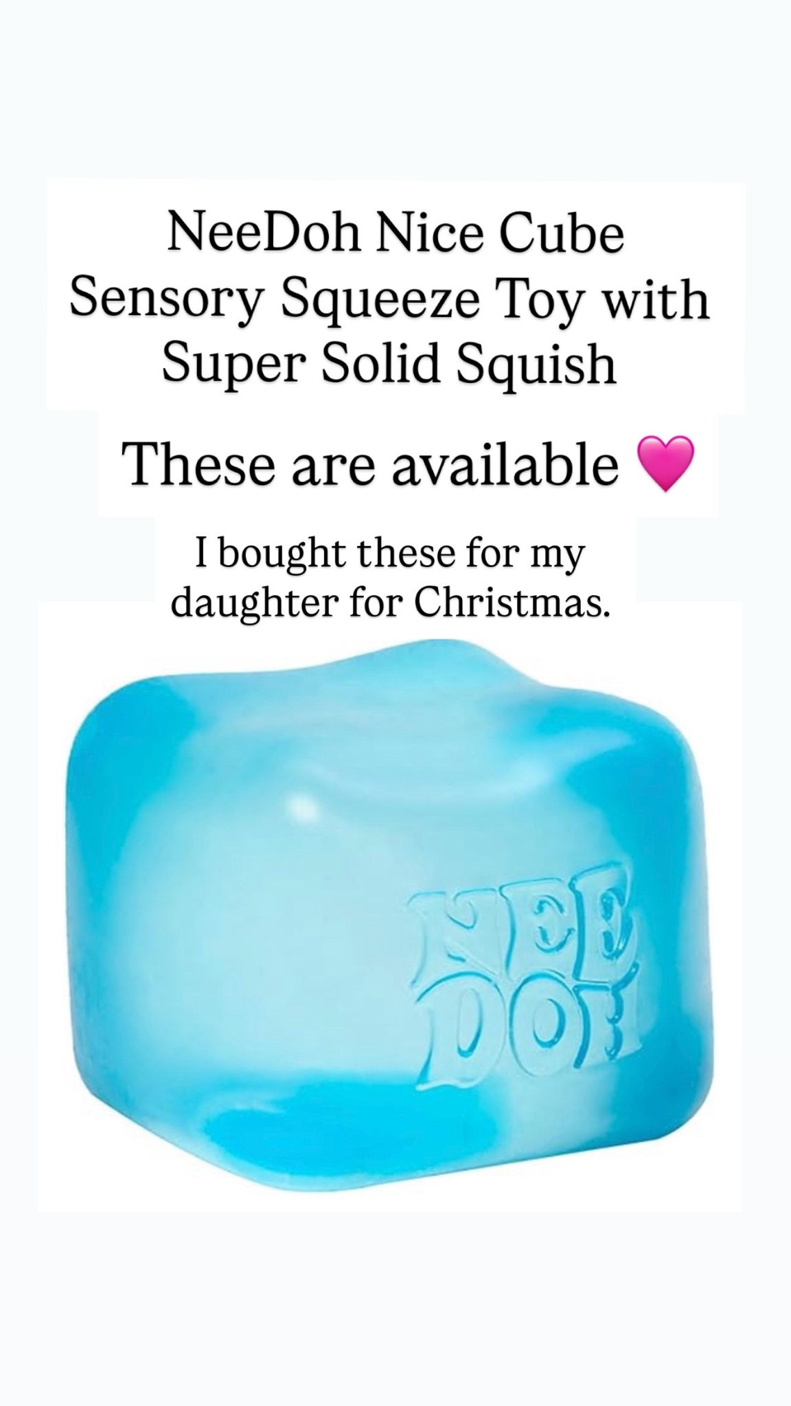  NeeDoh Nice Cube -Sensory Squeeze Toy with Super Solid Squish

#LTKKids