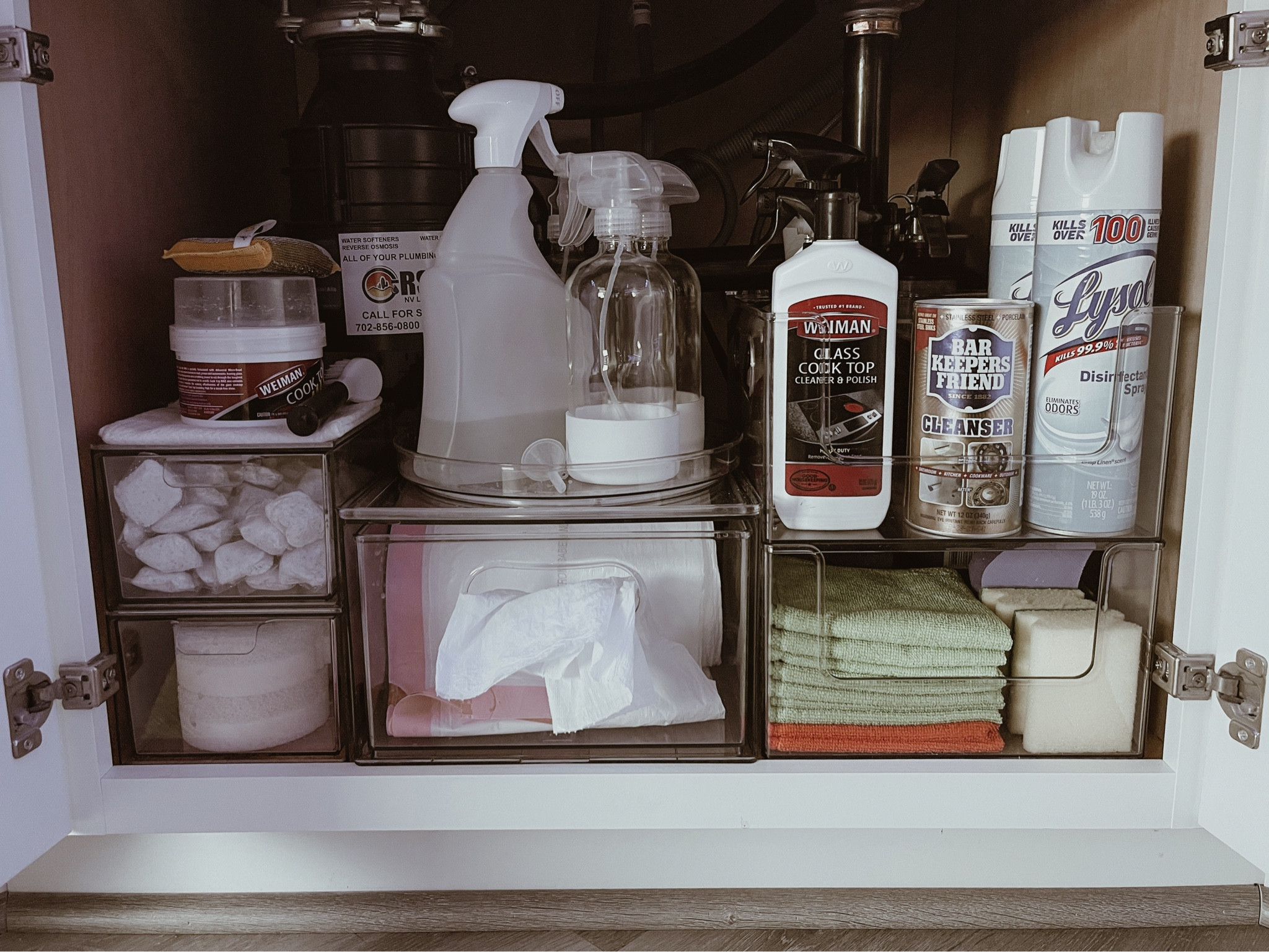 Under kitchen sink organization.
#kitchen #kitcheninspo #kitchenprganization #organization

#LTKFind #LTKhome #LTKunder50