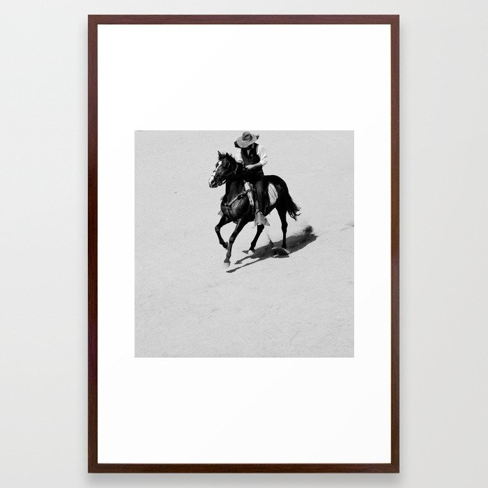 Lonely Cowboy Framed Art Print | Society6