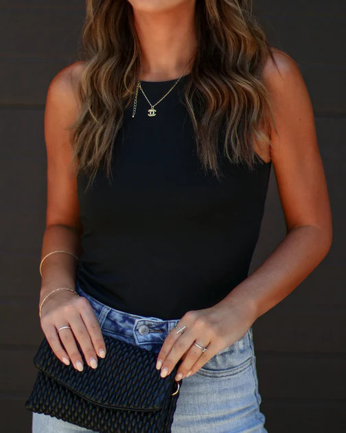 Haisley Sleeveless Bodysuit - Black - SALE | VICI