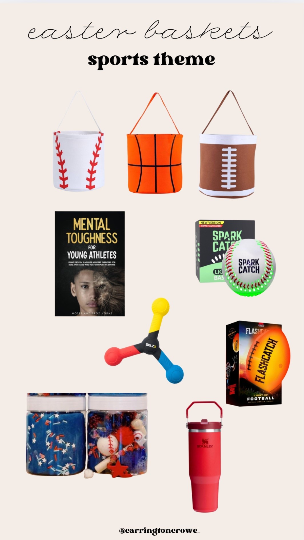 A sporty themed Easter baskets for those sports loving boys in your home! 

#LTKSeasonal #LTKActive #LTKKids