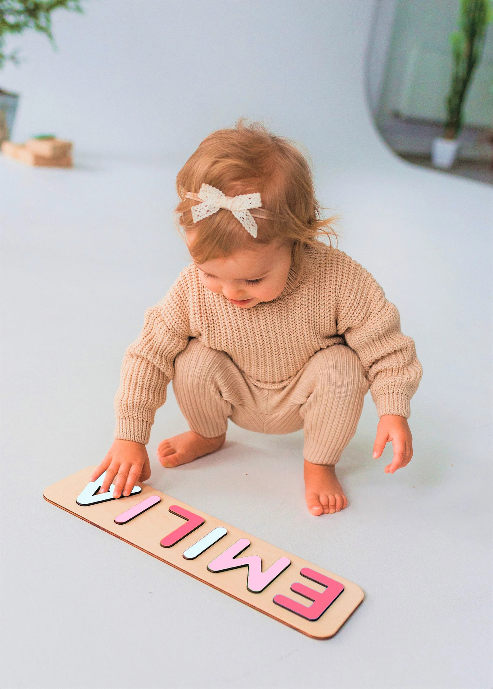 Personalized Name Puzzle, Toys for Toddler, Baby Shower, New Baby Gift, Name Puzzle With Pegs, Fi... | Etsy (US)