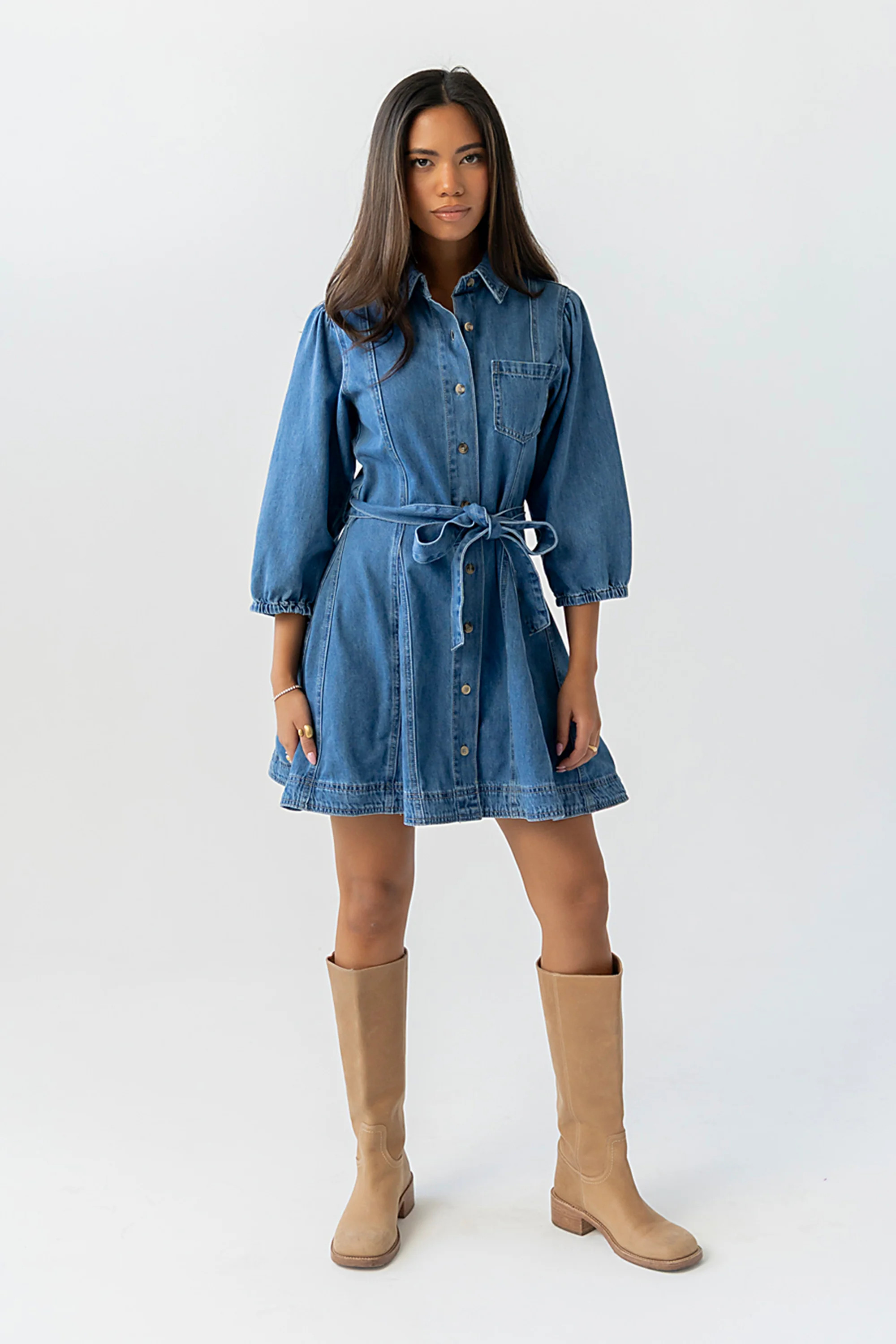 Carter Denim Mini Dress | Böhme US