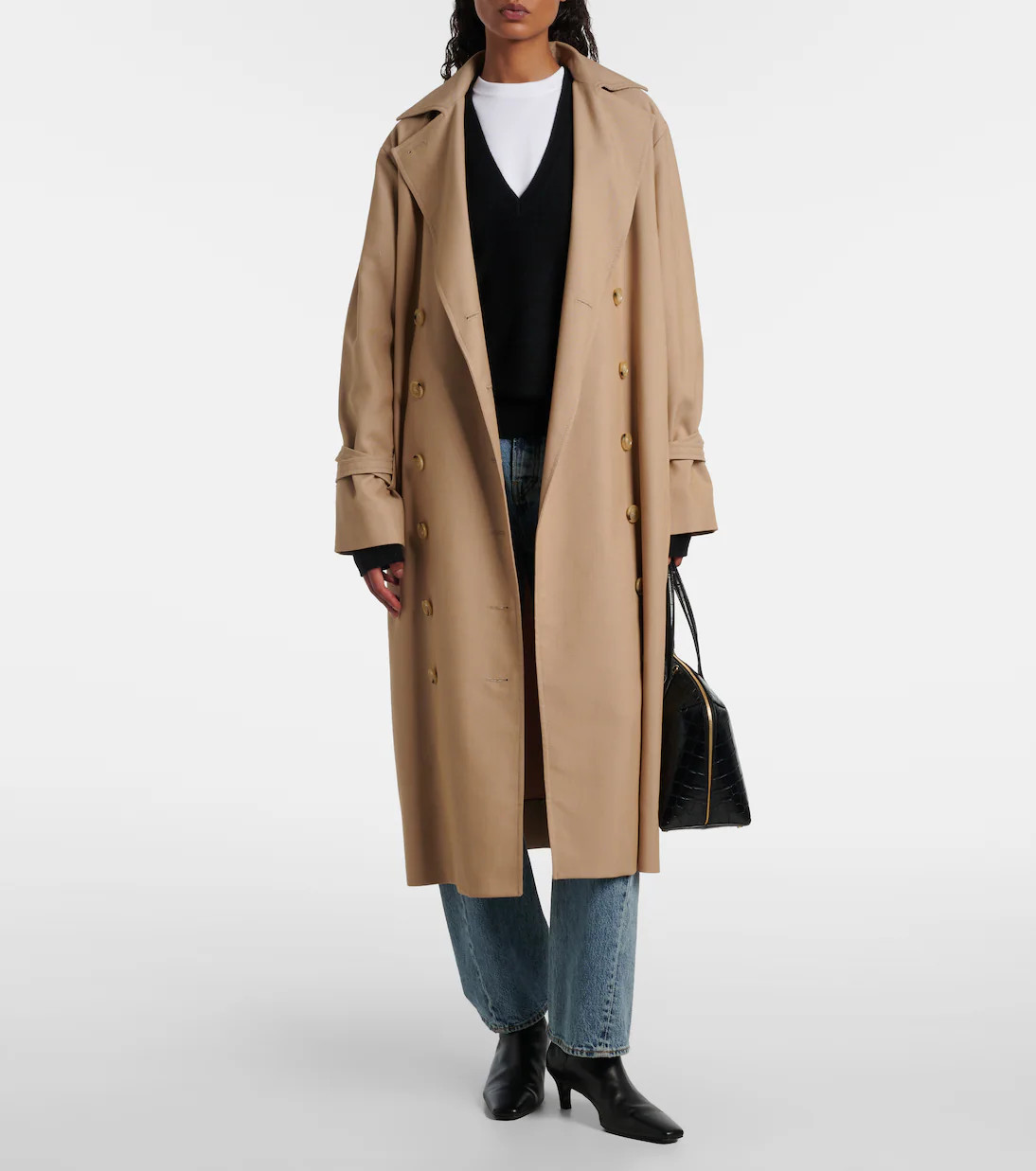 Signature cotton-blend trench coat | Mytheresa (UK)