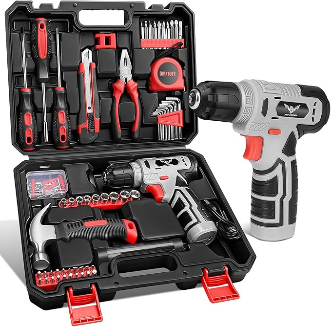 Tool Set：Tool Kit with 8V Cordless Drill, Tool Box with Drill, Hand Drill Set for Men & Women, ... | Amazon (US)