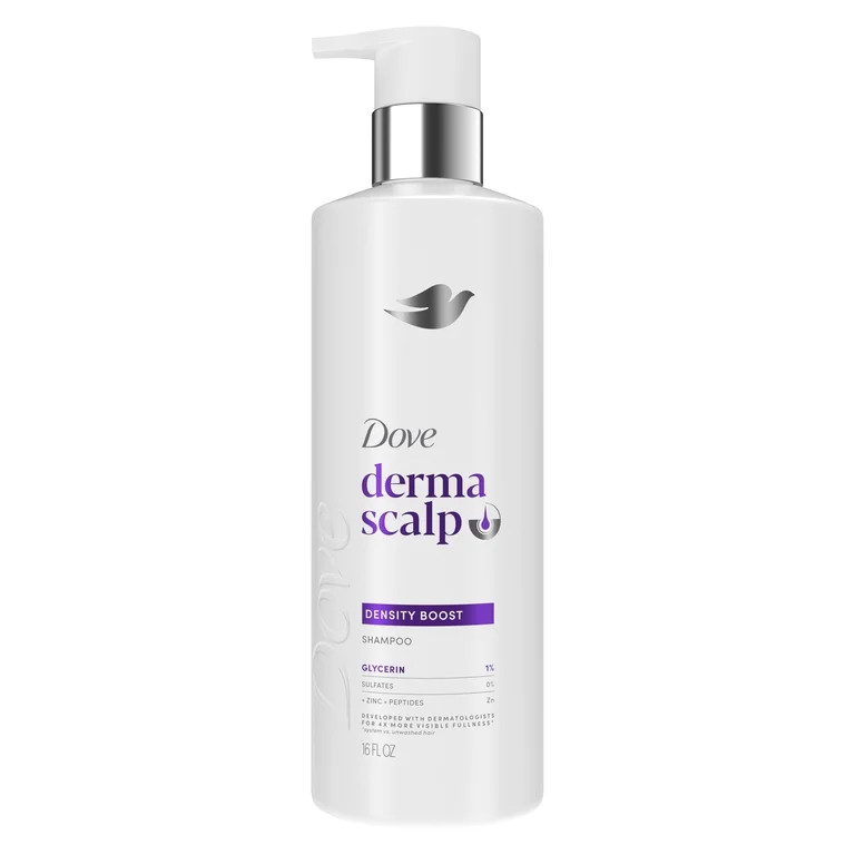 Dove Derma Scalp Density Boost Shampoo with Glycerin, Sulfates and Zinc + Peptides for Hair Loss ... | Walmart (US)
