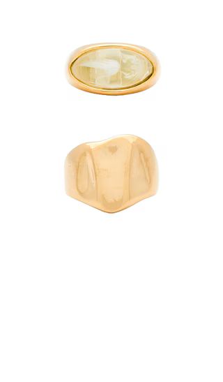 Alba Ring Set in Gold | Revolve Clothing (Global)