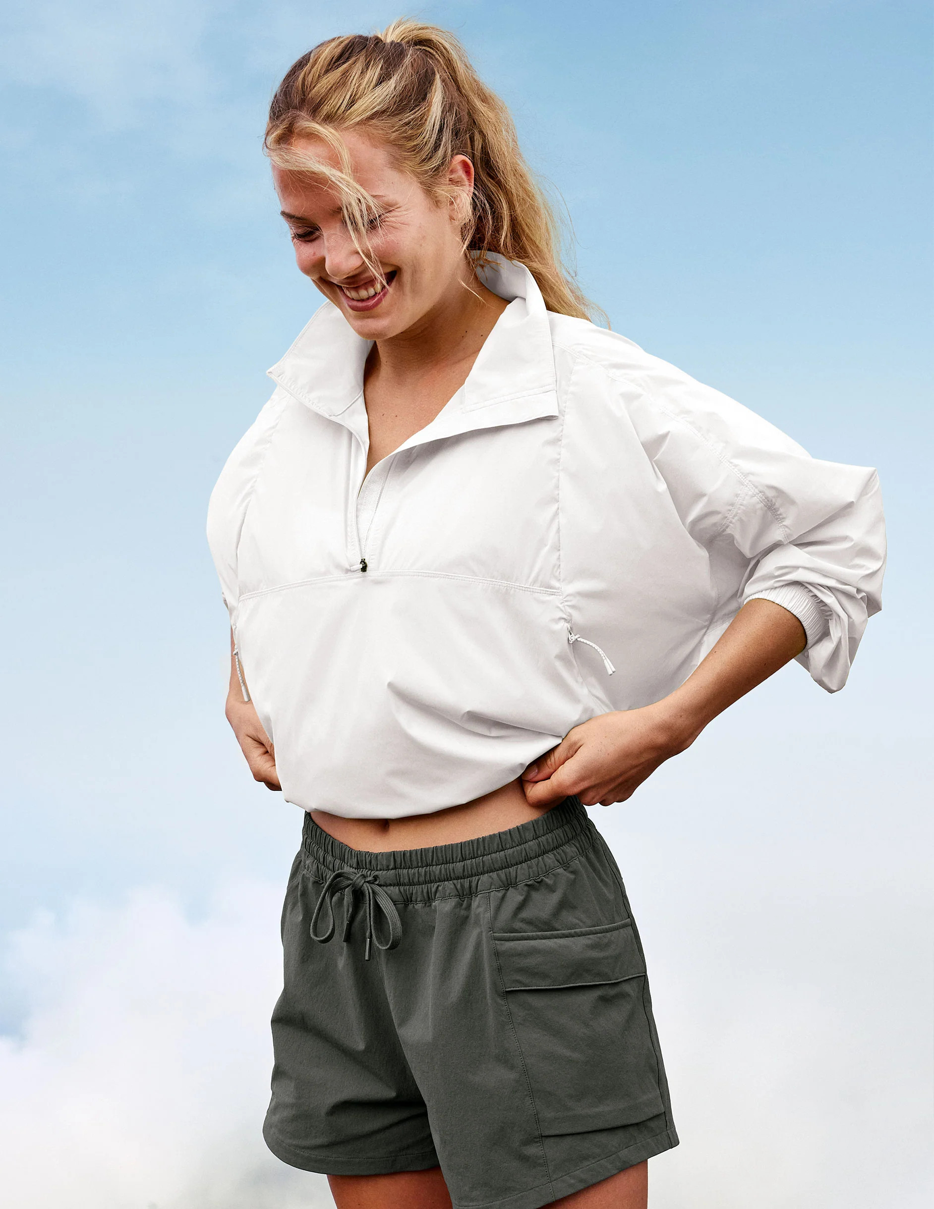 Places To Go UV Protection Half Zip Jacket | Beyond Yoga | Beyond Yoga
