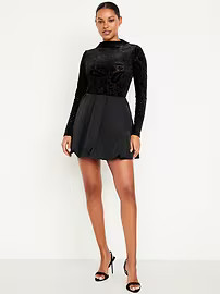 Taffeta Bubble Mini Skirt | Old Navy (US)