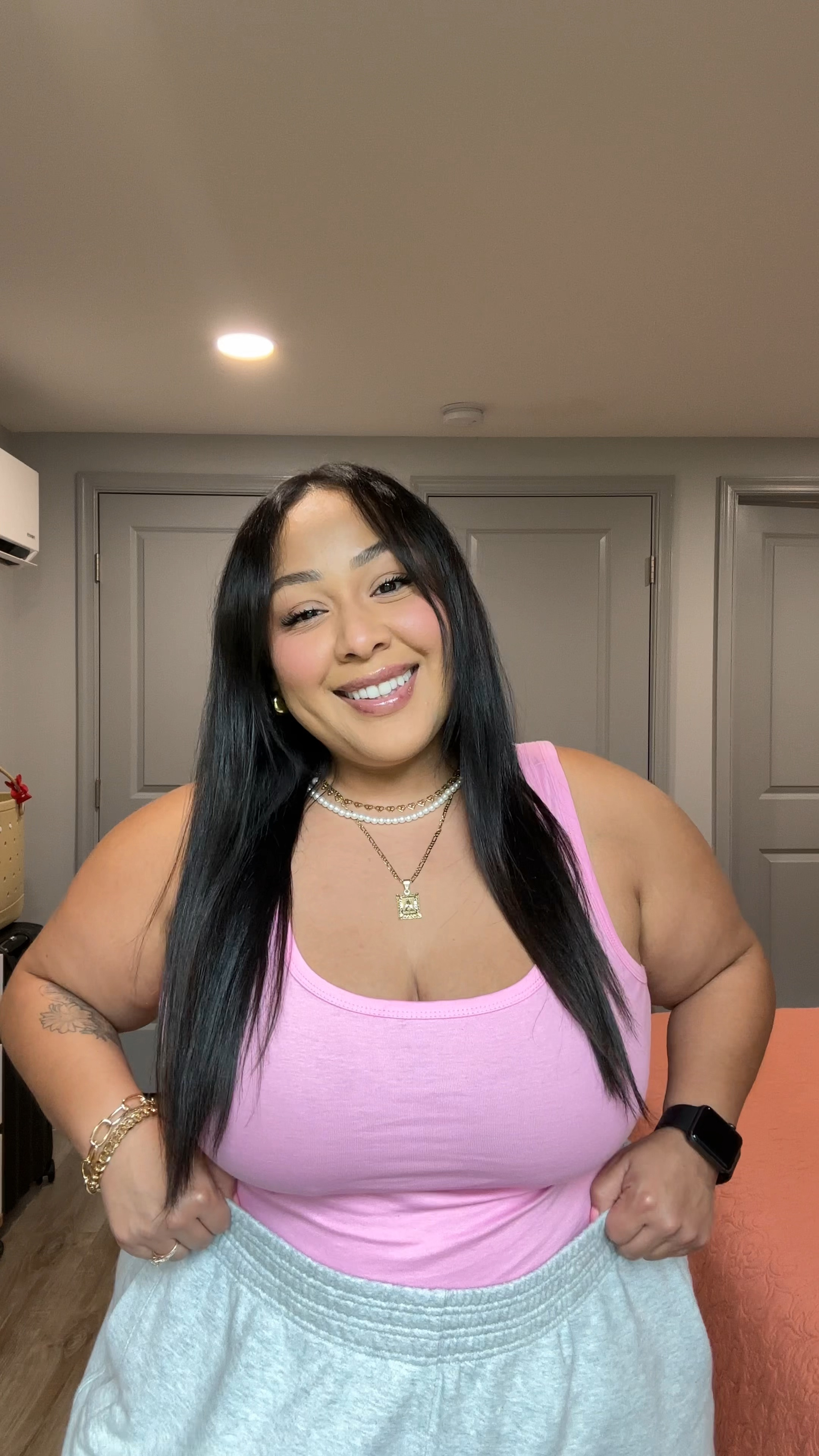 Comfy summer roadtrip outfit as a plus size girl 

Top size large 
Shorts size x-Large 

#LTKPlusSize #LTKVideo