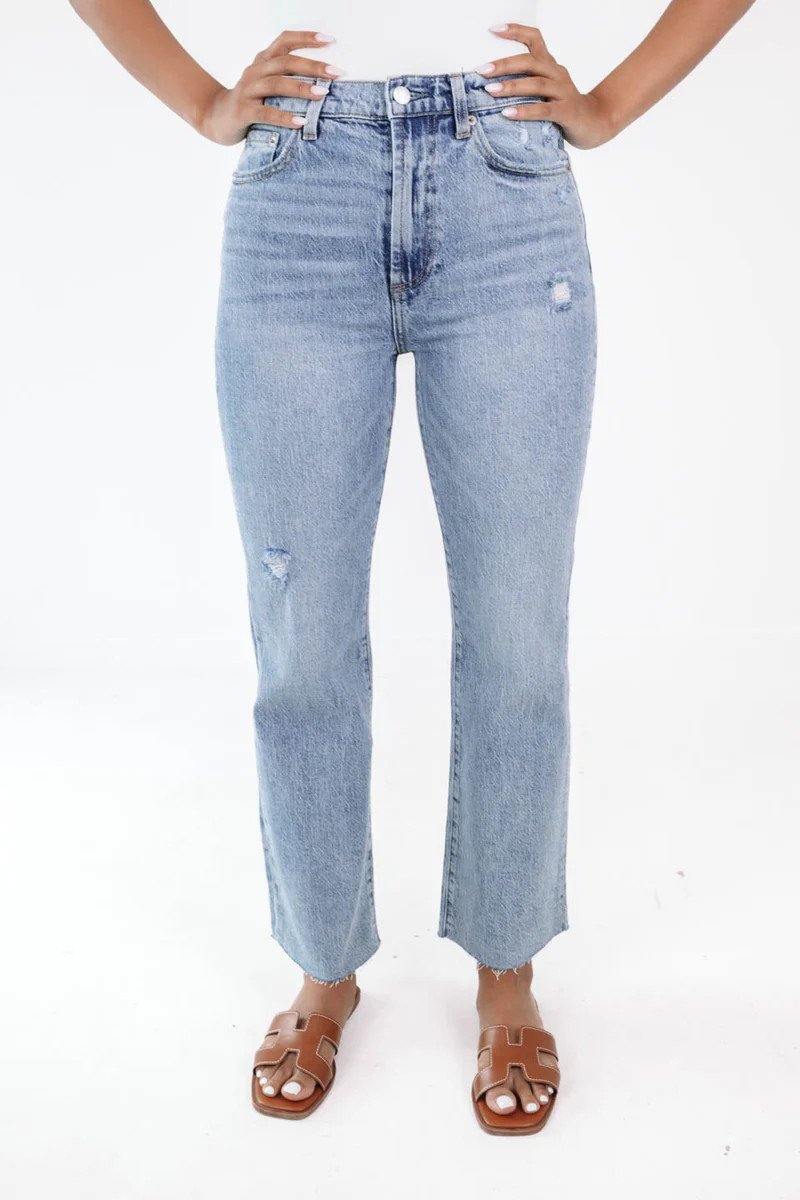 Pistola Ally High Rise Ankle Boot Jean - Provence | The Impeccable Pig