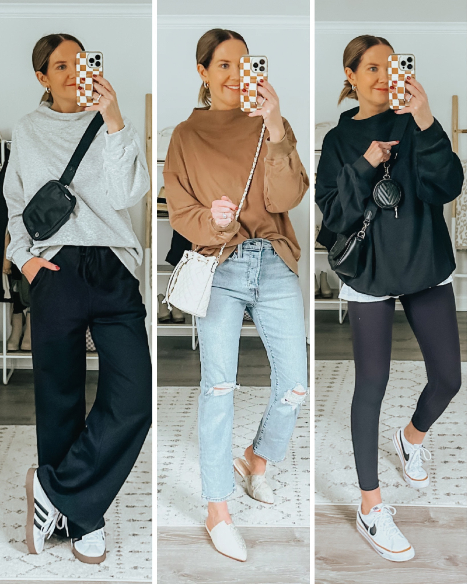 The coziest and softest sweatshirt on Amazon!
Grey-small
Tan-medium 
Black-large
Fall outfit, mom outfit, travel outfit, wide leg sweatpants, leggings outfit, ankle
Jeans, straight leg jeans



#LTKfindsunder50 #LTKsalealert #LTKstyletip