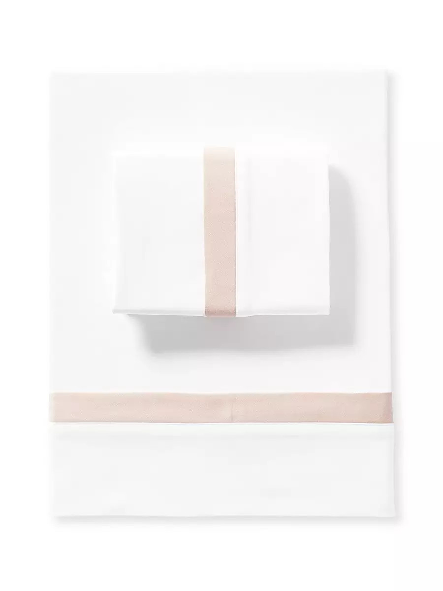 Border Frame Sateen Sheet Set | Serena and Lily