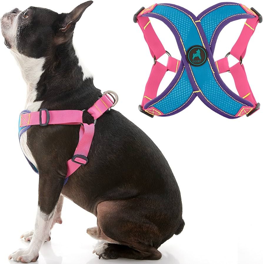 Gooby Comfort X Step in Harness V2 - Large, Turquoise(Pink) - No Pull Small Dog Harness Patented ... | Amazon (US)