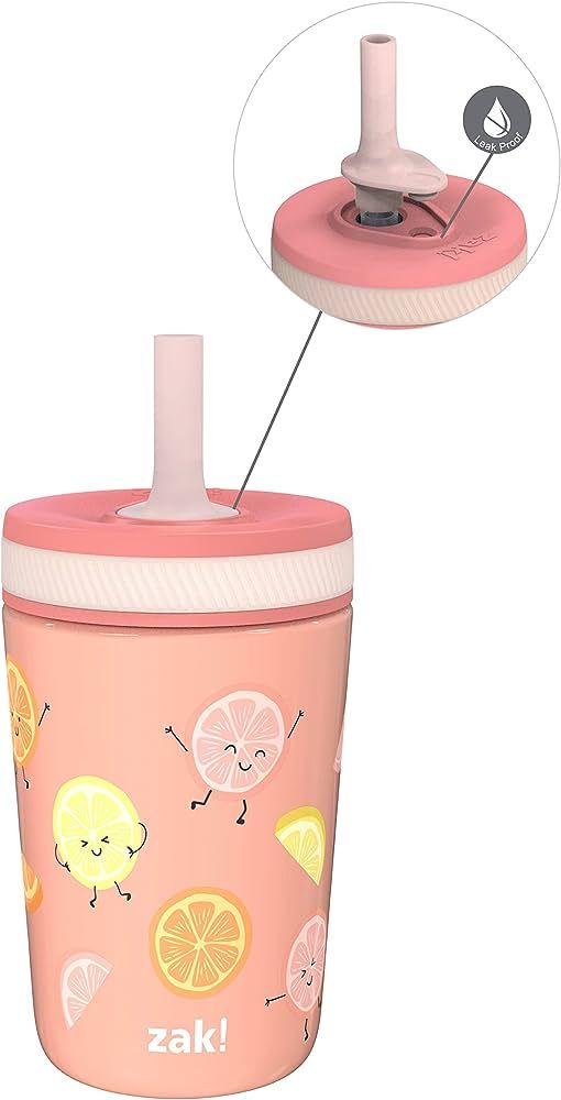 Zak Designs Kelso Tumbler Toddler Cup For Travel or At Home, 12oz Vacuum Insulated Stainless Stee... | Amazon (US)