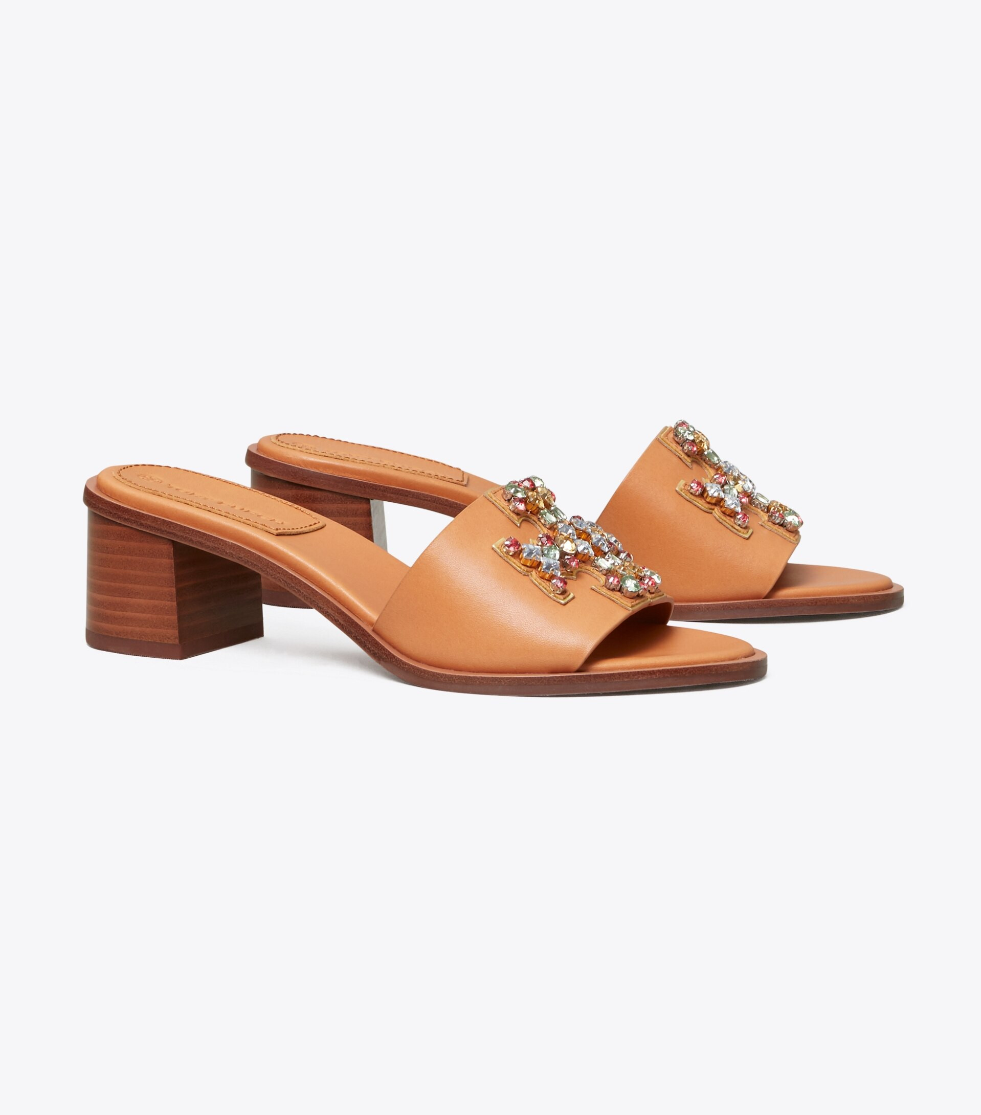 Ines Embellished Mid-Heel Slide | Tory Burch (US)