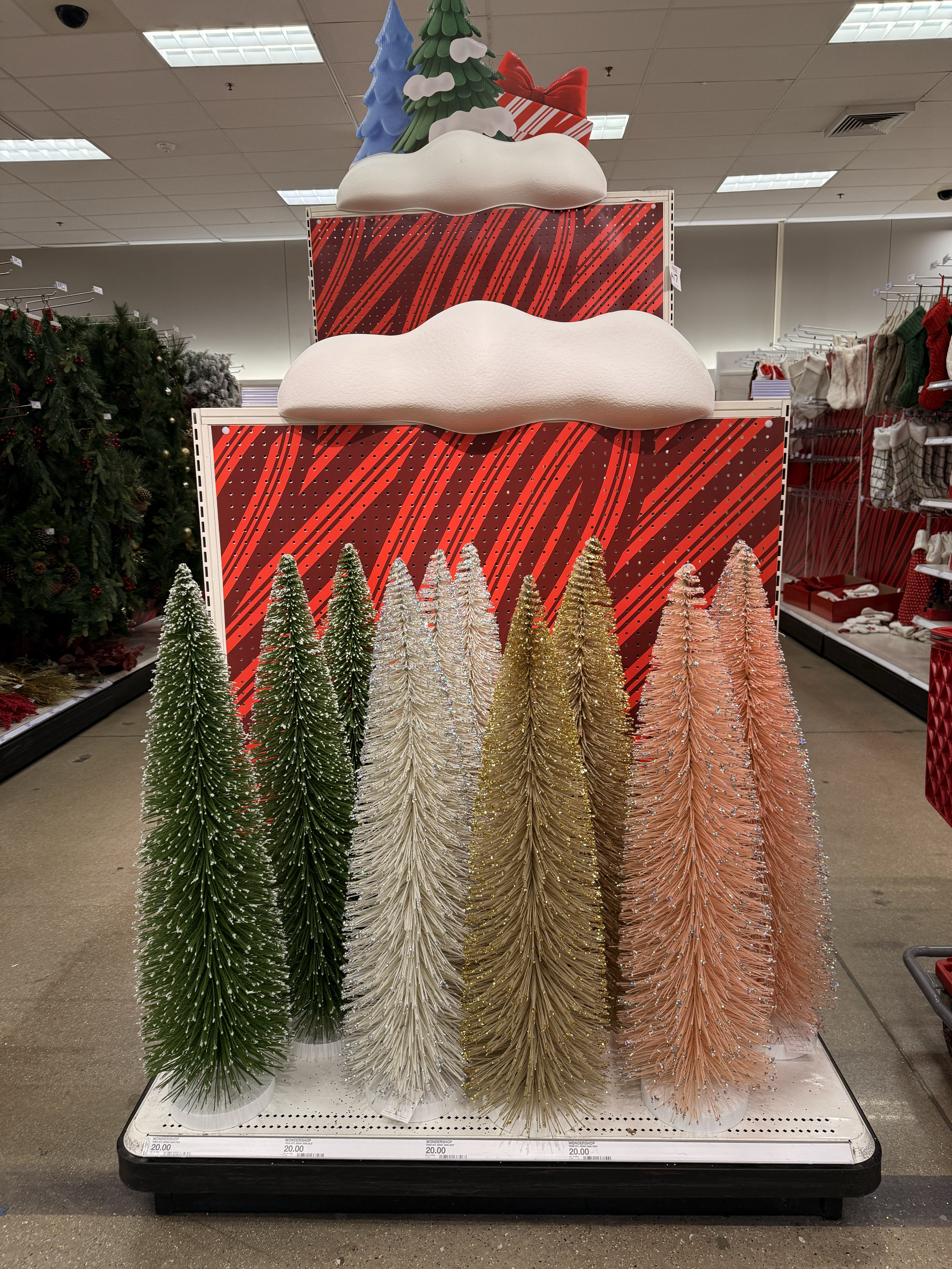 Life size bottle brush trees 

#LTKHome #LTKHoliday #LTKSeasonal