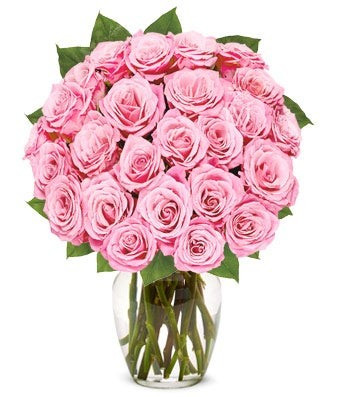 Exclusive Pink Rose Arrangement - 24 Stems | From You Flowers