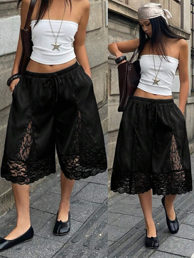 Coolane Women's Summer Contrast Lace Concert Rave Festival Renaissance Fair Club Party Comfortabl... | SHEIN