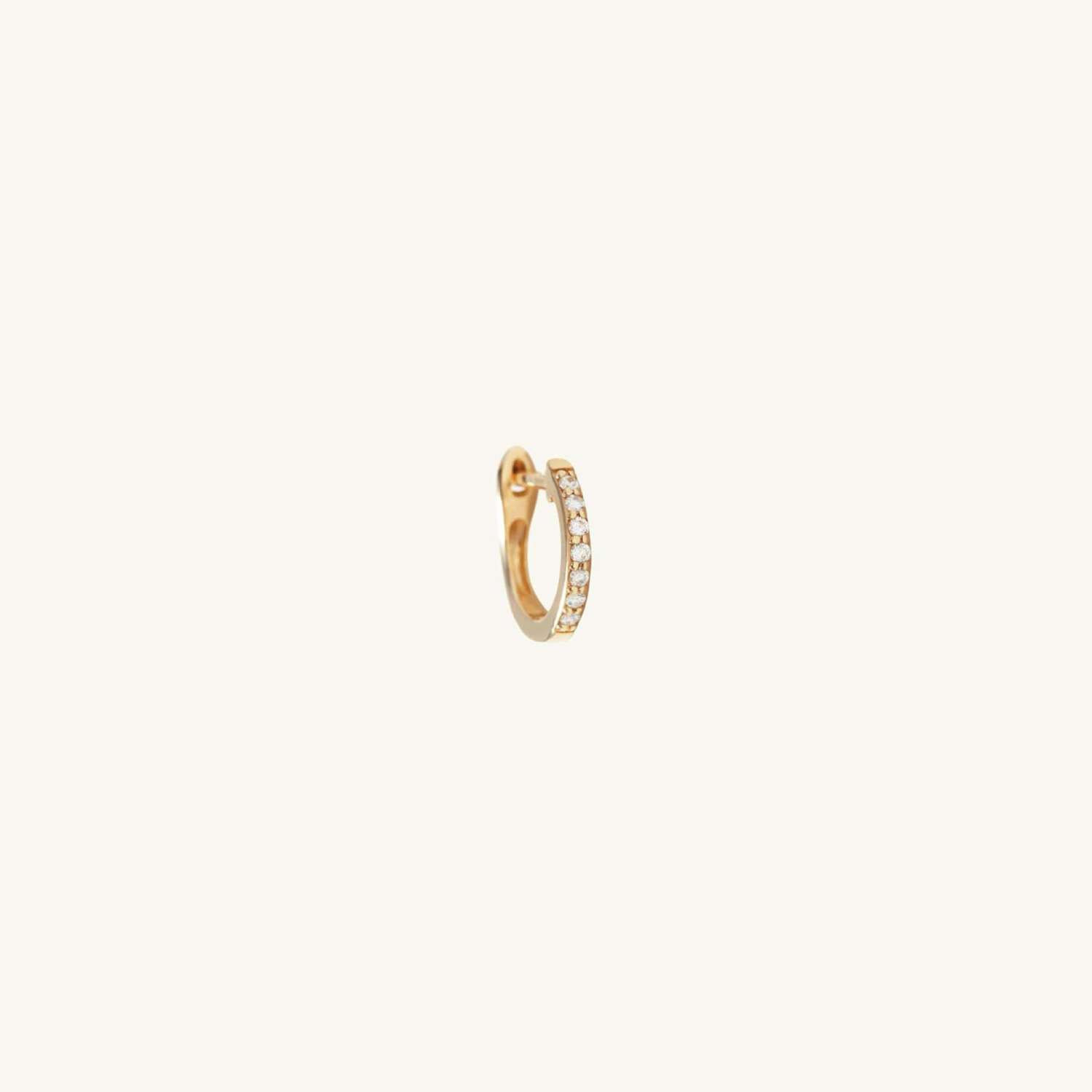 Single Diamonds Line Mini Hoop | Mejuri (Global)