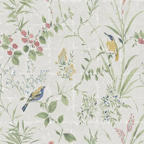 Brewster Home Fashions Imperial Garden Chinoiserie Grey Wallpaper | DecoratorsBest | DecoratorsBest