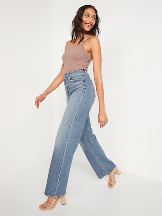 Extra High-Waisted Wide-Leg Jeans for Women | Old Navy (US)