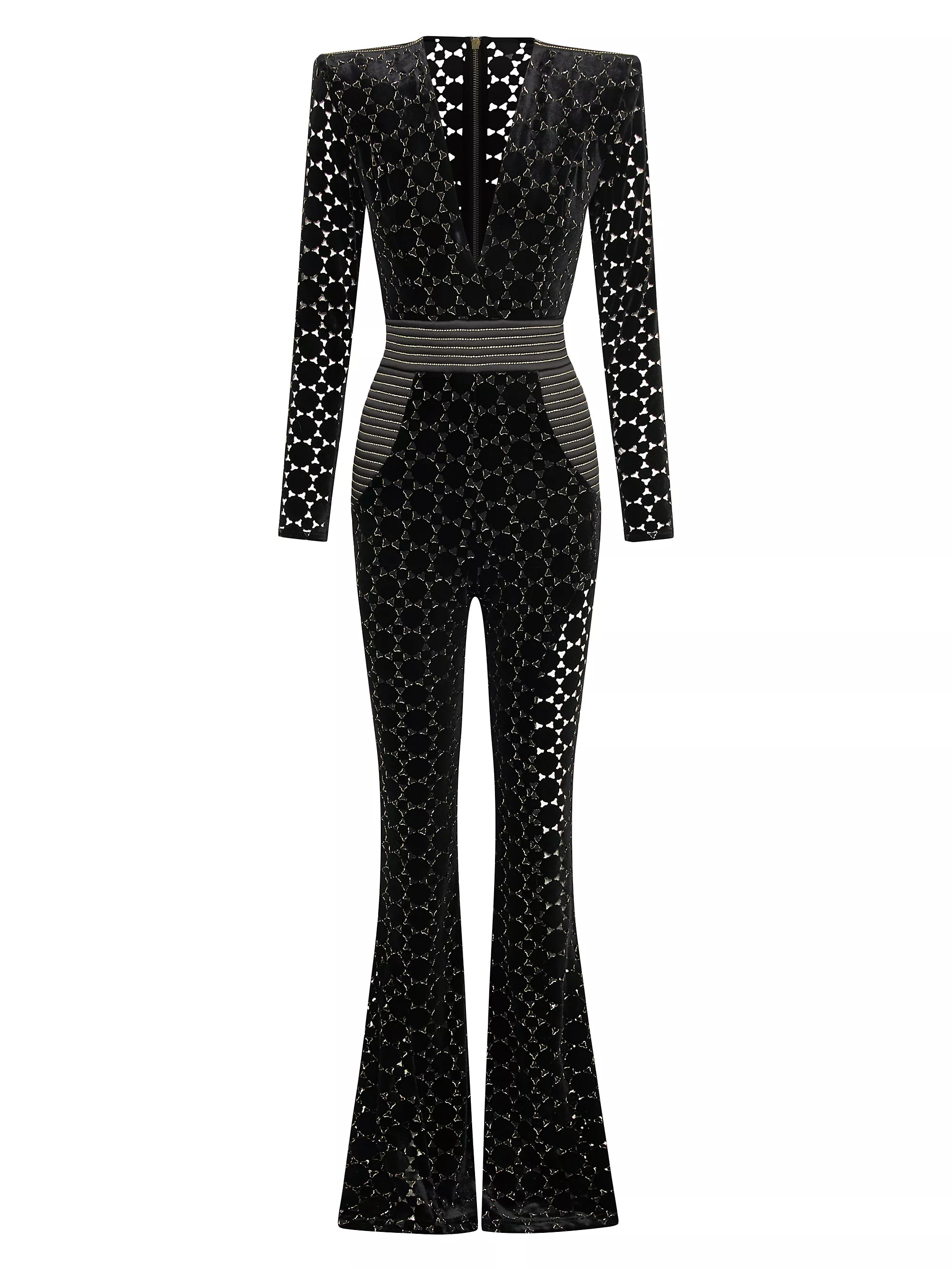 Cavalier Velvet Boot-Cut Jumpsuit | Saks Fifth Avenue