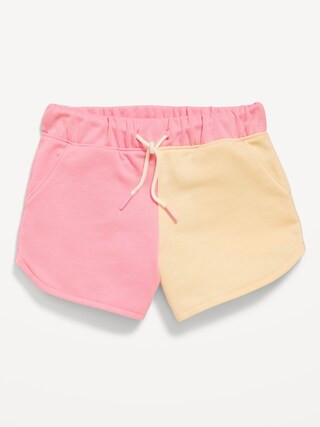 Color-Block Graphic French-Terry Shorts for Toddler Girls | Old Navy (US)