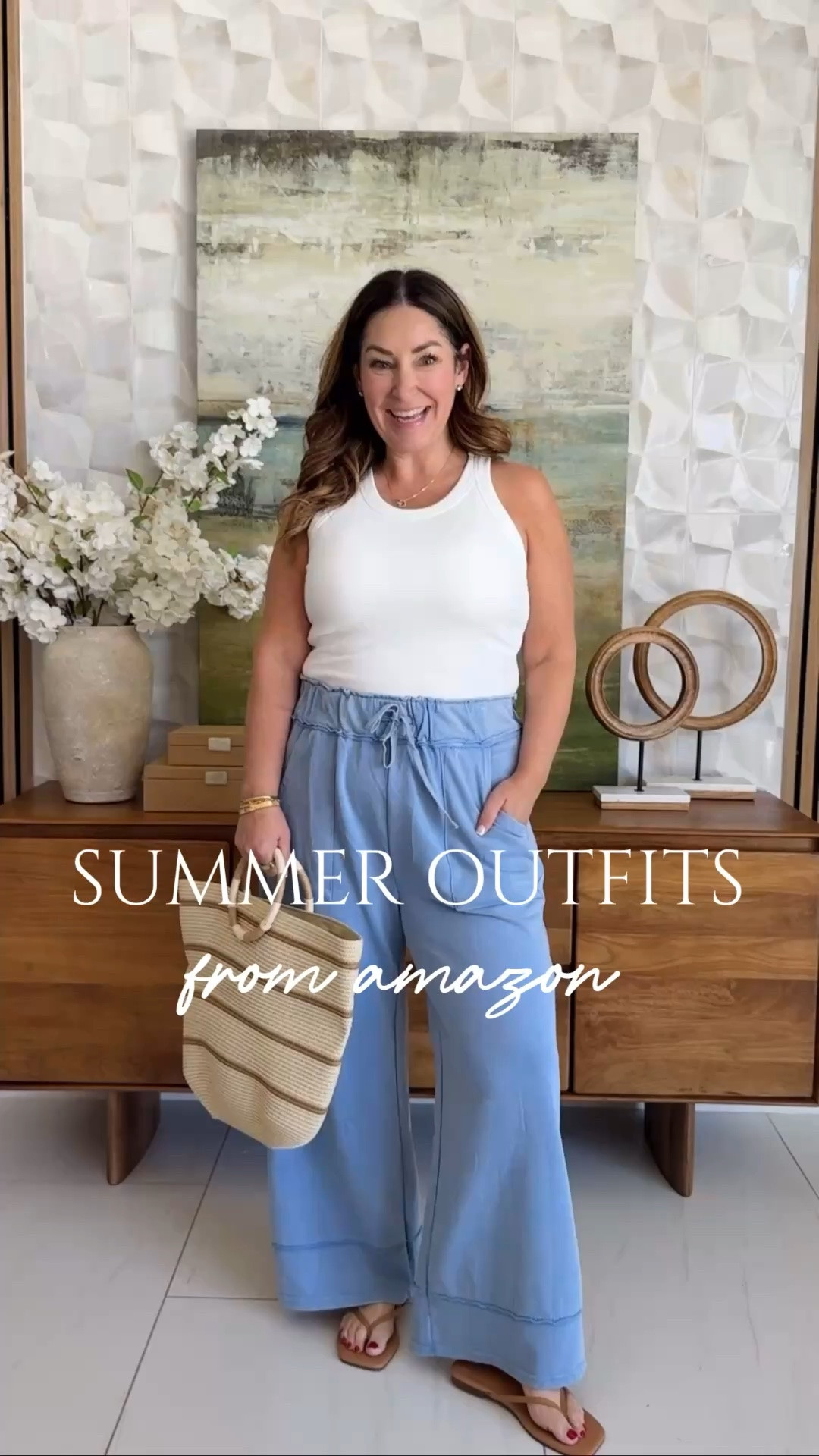 @amazon summer outfits! Summer is here and I’m ready for slower days and comfy clothes. 

Sizing: Wearing large in tanks and XL in bottoms because who wants too tight waistbands. 

#amazonfashion #summeroutfit #summercasual

#LTKmomlife #LTKMidsize #LTKSeasonal