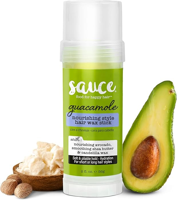 SAUCE BEAUTY Guacamole Hair Wax - Paraben & Sulfate Free, Moisturizing Avocado Oil & Shea Butter ... | Amazon (US)