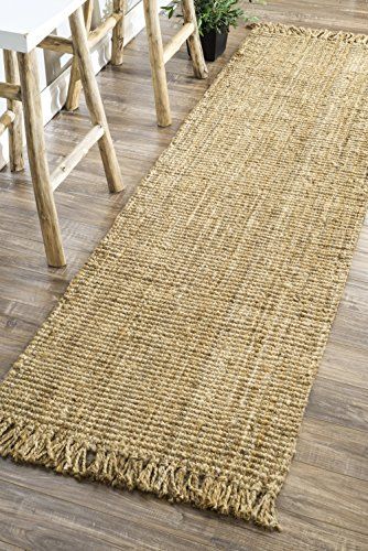 nuLOOM Natural Collection Chunky Loop Jute Natural Fibers Hand Woven Area Rug, 2-Feet 6-Inch by 8-Fe | Amazon (US)