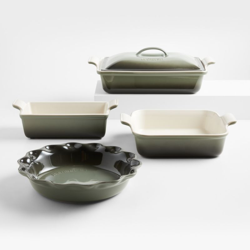 Le Creuset Thyme 5-Piece Bakeware Set + Reviews | Crate & Barrel | Crate & Barrel