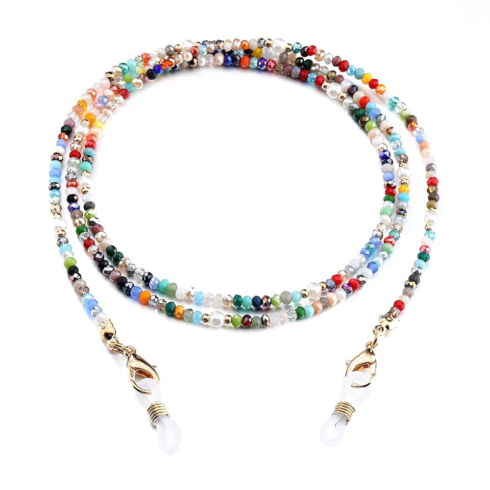 humlbird Mask Lanyard Eyeglasses Chain Healing Crystal Beaded Sunglasses Chains with Pearl for Wo... | Amazon (US)