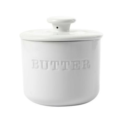 Our Table™ Simply White Words Butter Keeper | Bed Bath & Beyond | Bed Bath & Beyond