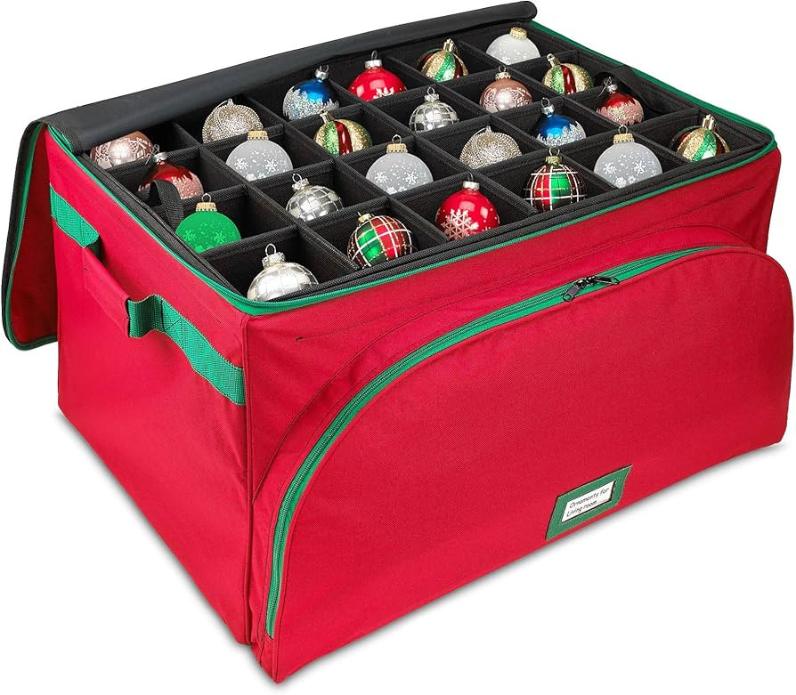 HOLDN’ STORAGE Premium Christmas Ornament Storage Container - Holds Up to 72-4” Ornaments Dur... | Amazon (US)